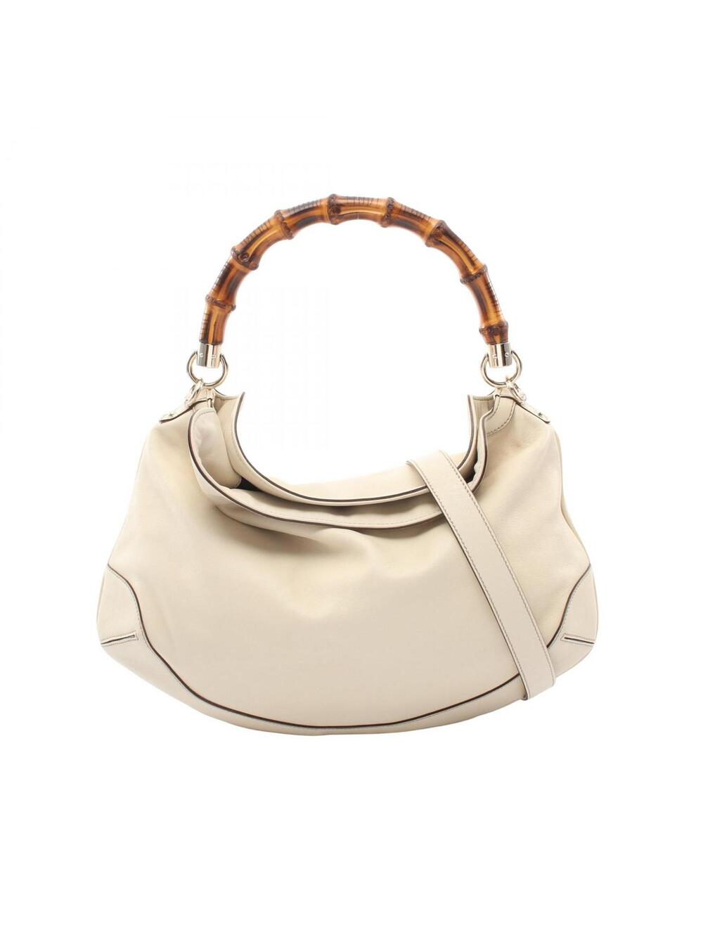 Gucci Bamboo Shoulder Handbag Leather #277396G65B